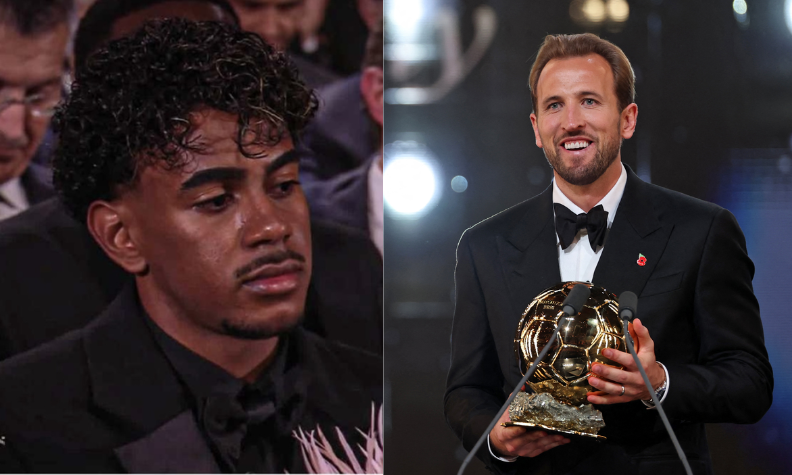 Harry Kane giành quả bóng vàng 2026, Thần đồng Tây Ban Nha lộ biểu cảm lạ khi hụt giải thưởng