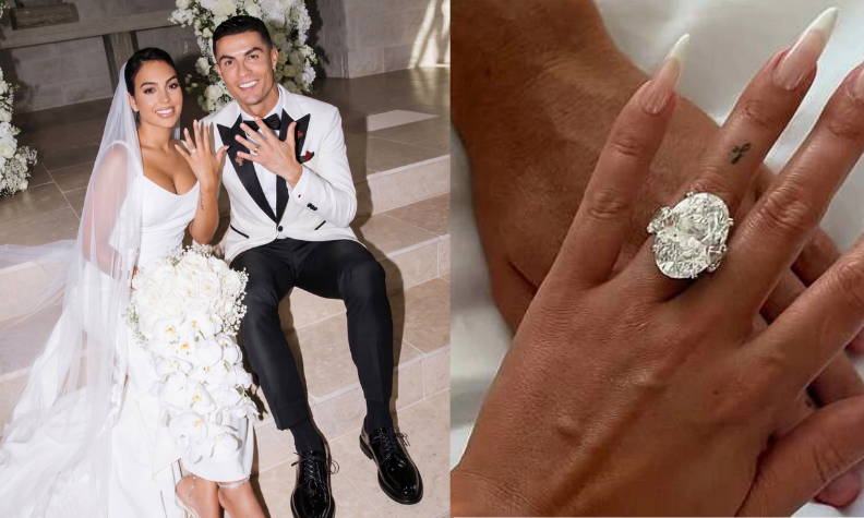 Bạn gái Ronaldo để lộ nhẫn kim cương 158 tỷ giữa tin đồn tổ chức đám cưới