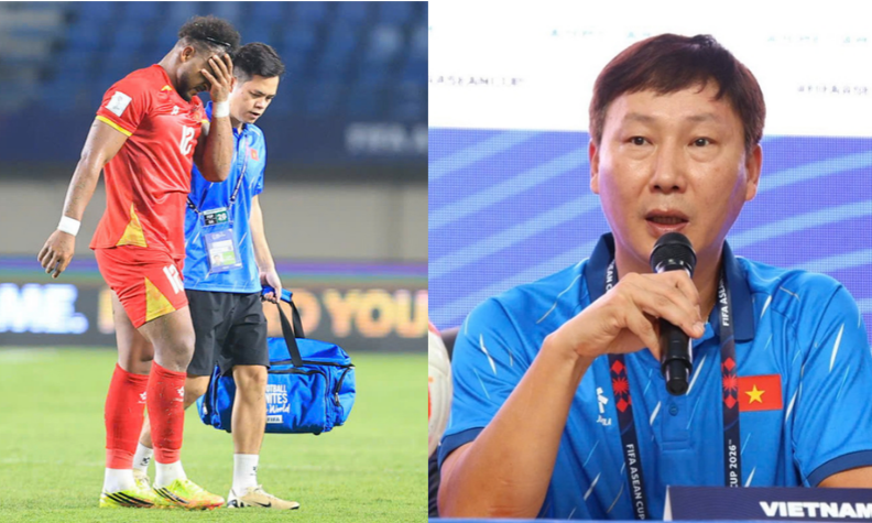 Xuân Son bật khóc vì chấn thương rách bắp chân phải rời giải đấu, HLV Kim Sang Sik nói lời gan ruột
