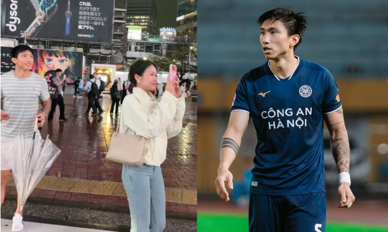 Đoàn Văn Hậu được bắt gặp dạo phố Nhật Bản cùng vợ sau khi bị gạch tên khỏi ĐT Việt Nam